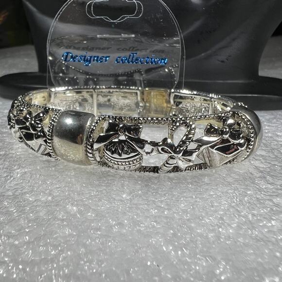 Beautiful Christmas Holiday BROKEN Bracelet Jewelry Beads Deadstock Loose BEADS - Picture 9 of 13